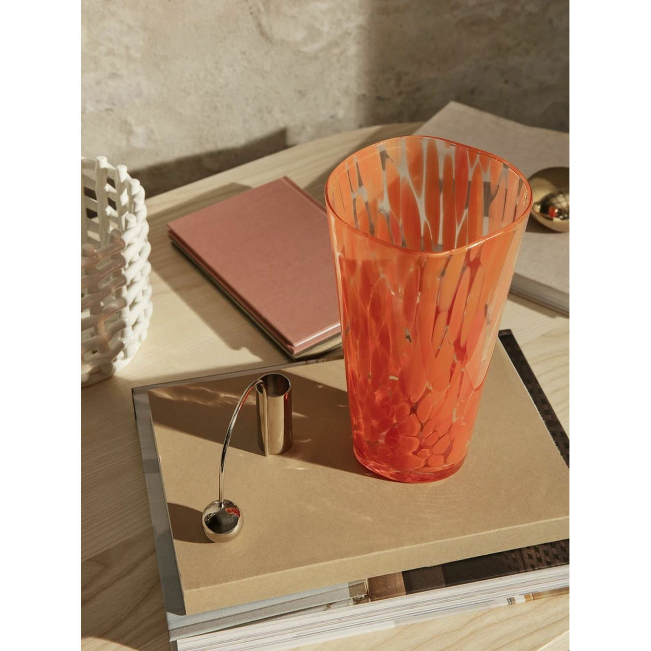 Ferm Living Casca Vase, Poppy Red