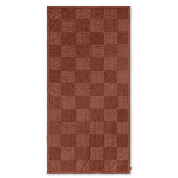 Ferm Living Duo Quild Contain 90x187 cm, Red Brown