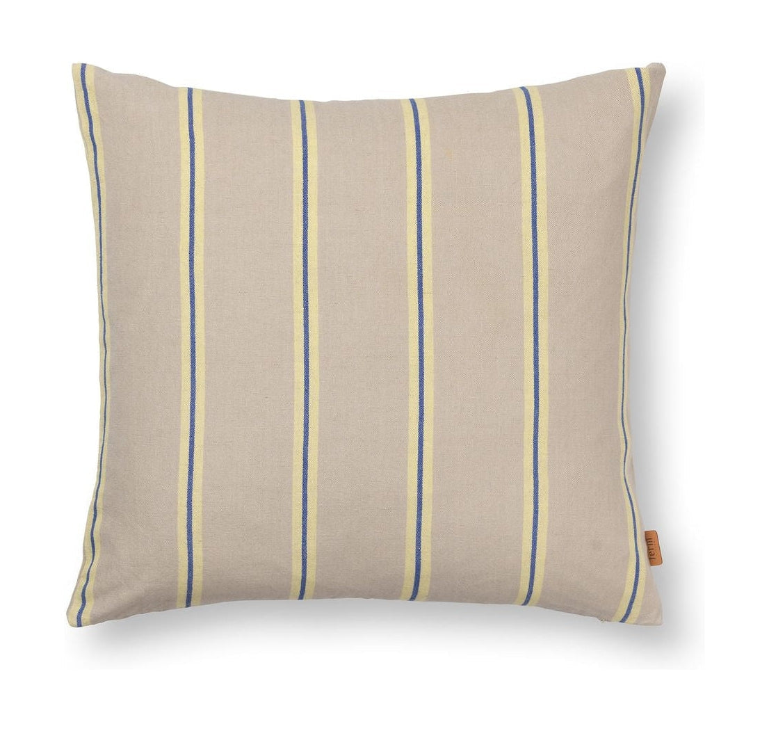 Ferm Living Grand Pillow, Oyster/Lemon/Light Blue