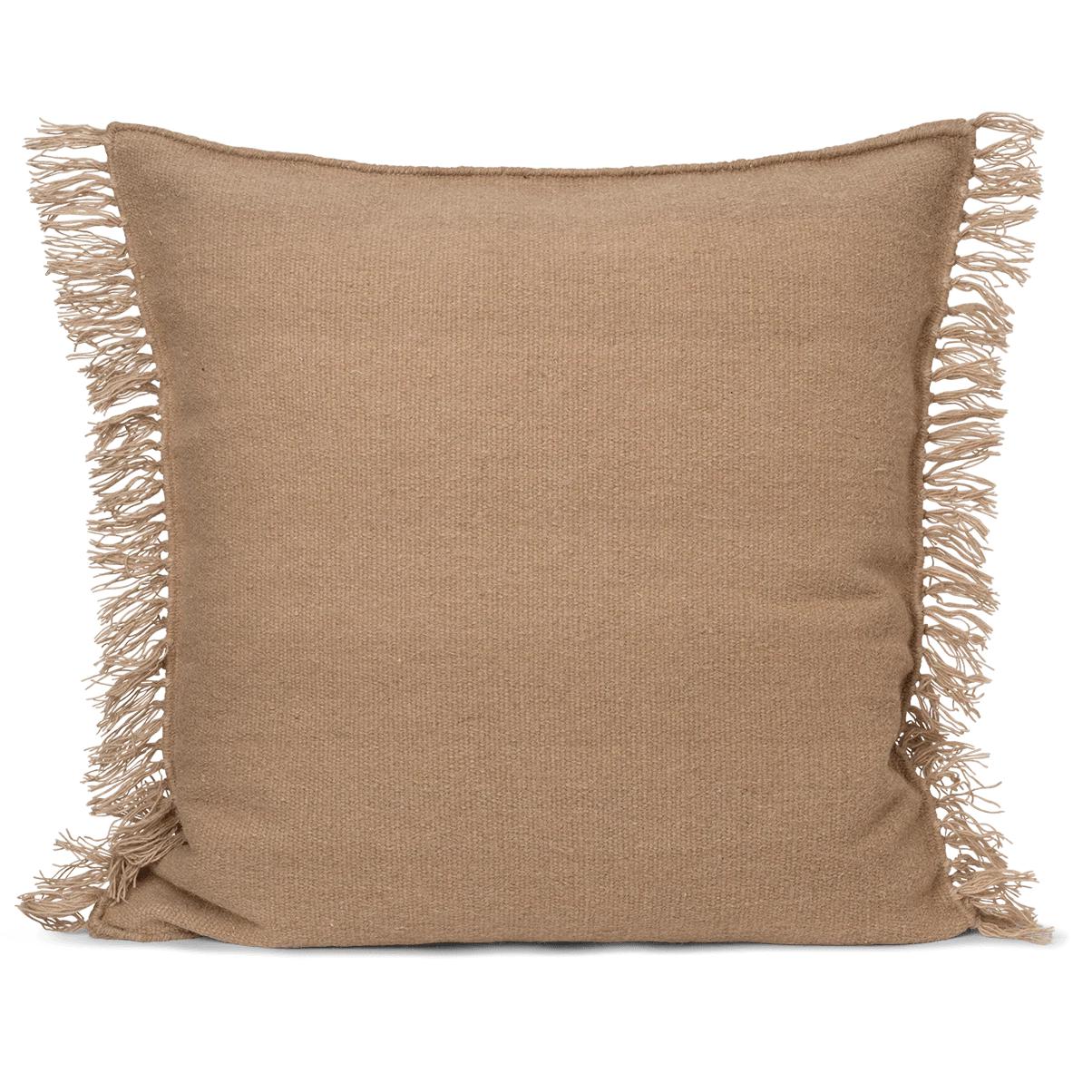 Ferm Living Kelim Fringe Cushion Large, Sand