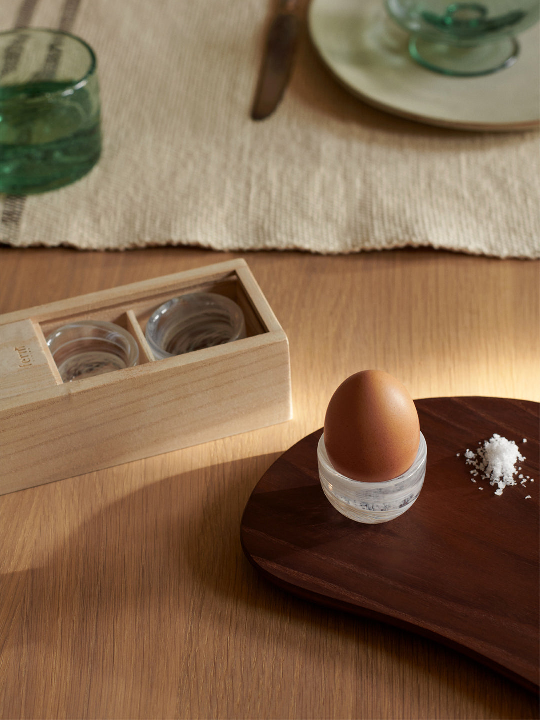 Ferm Living Tinta Egg Cup 4, biały