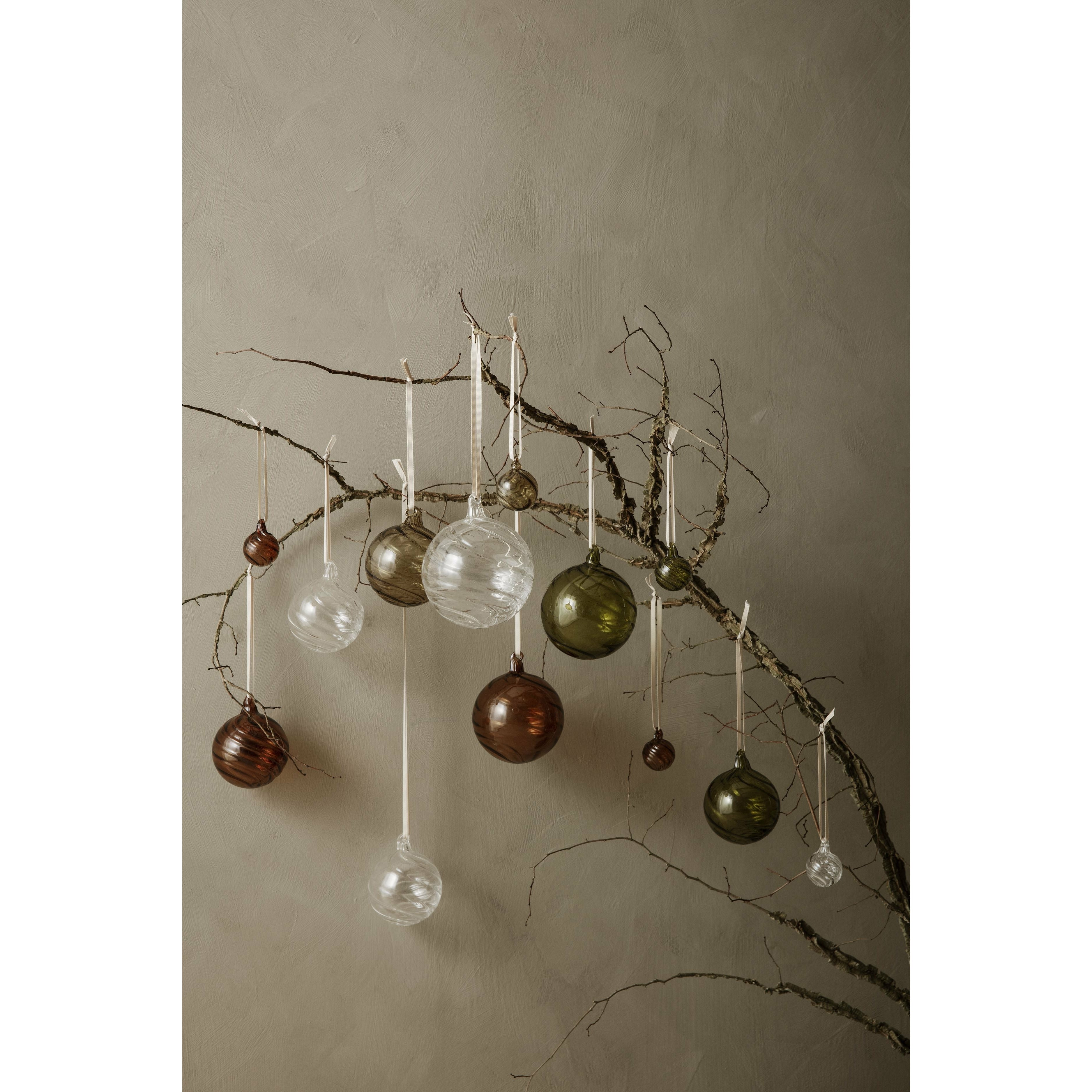 Ferm Living Twirl Ornaments Set Of 4, øx H 10x11 Cm