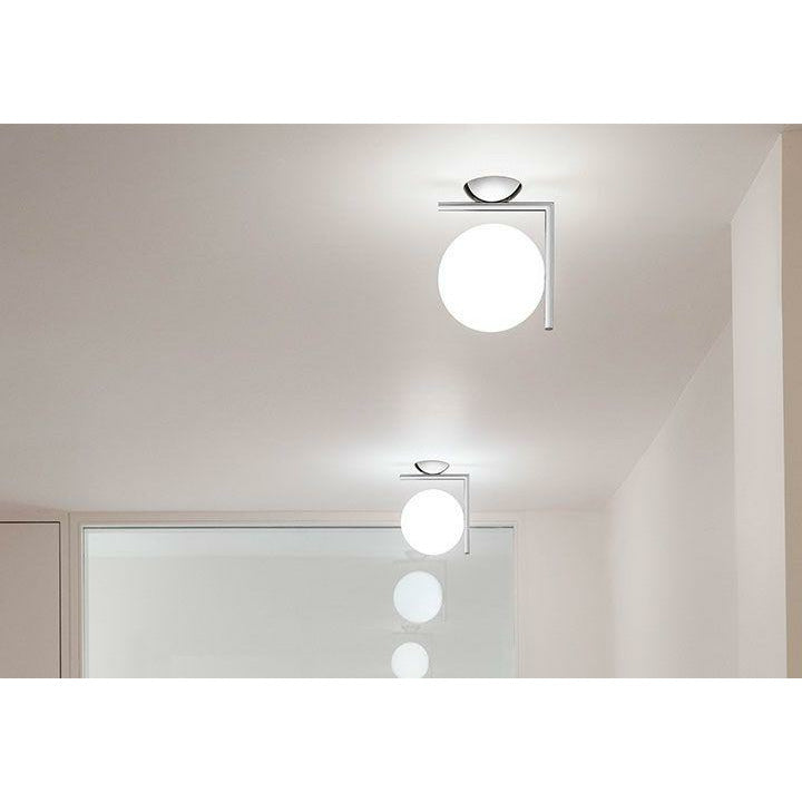 FLOS IC Light C/W2 lampa ściany/sufitowa, chrom