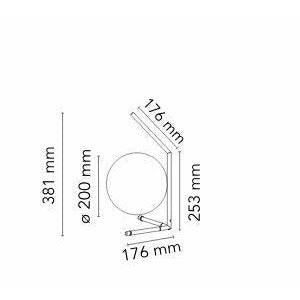 FLOS IC Light T1 Low Lampa stołowa, mosiądz