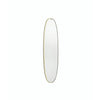 Flos La Plus Belle Mirror ze zintegrowanym oświetleniem, szczotkowane złoto