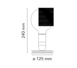 Lampa stołowa LED FLOS LAPADINA, fiolet