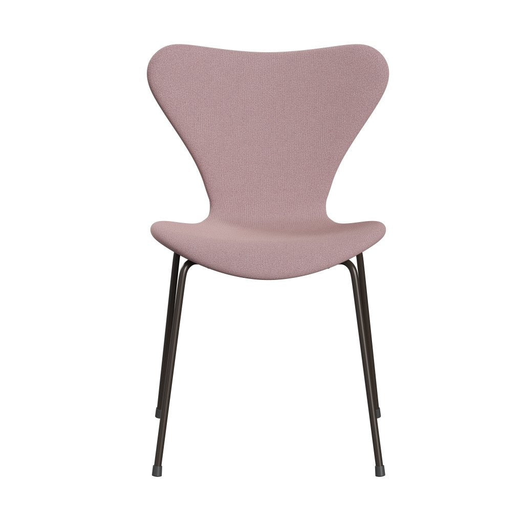 Fritz Hansen 3107 Full Tapicerka, brązowy brąz/Capture Pink