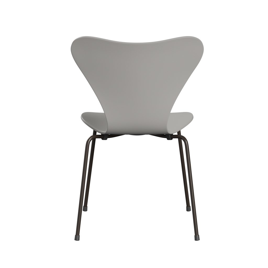 Fritz Hansen 3107 Chair Unupholstered, Brown Bronze/Lacquered Nine Grey