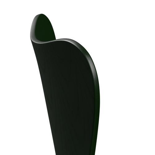 Fritz Hansen 3107 Krzesło bezzapisowe, Chrome/Dyed Ash Evergreen