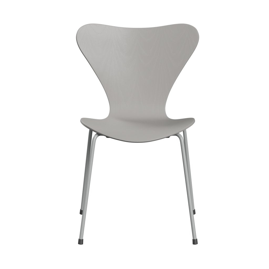 Fritz Hansen 3107 Chair Unupholstered, Nine Grey/Dyed Ash Nine Grey