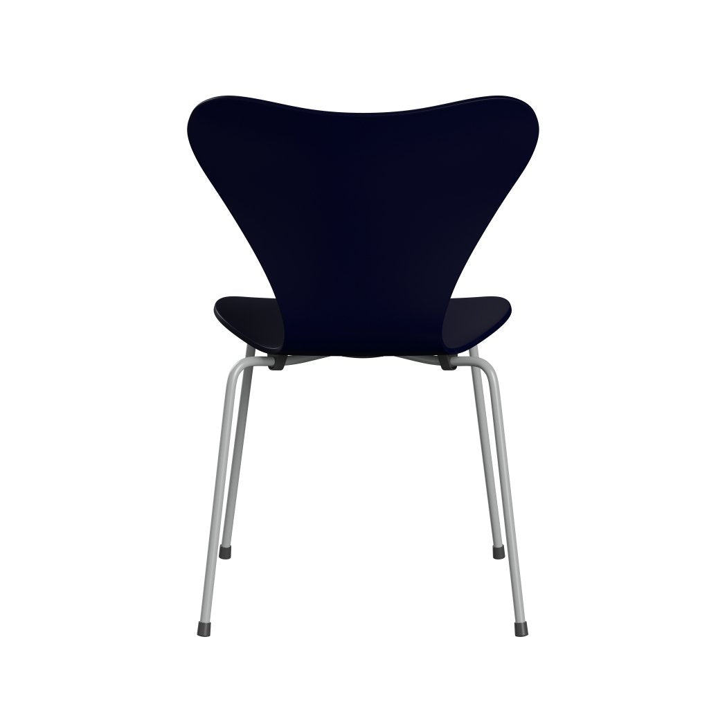 Fritz Hansen 3107 Krzesło bezzapisowe, dziewięć szary/lakierowany Midnight Blue