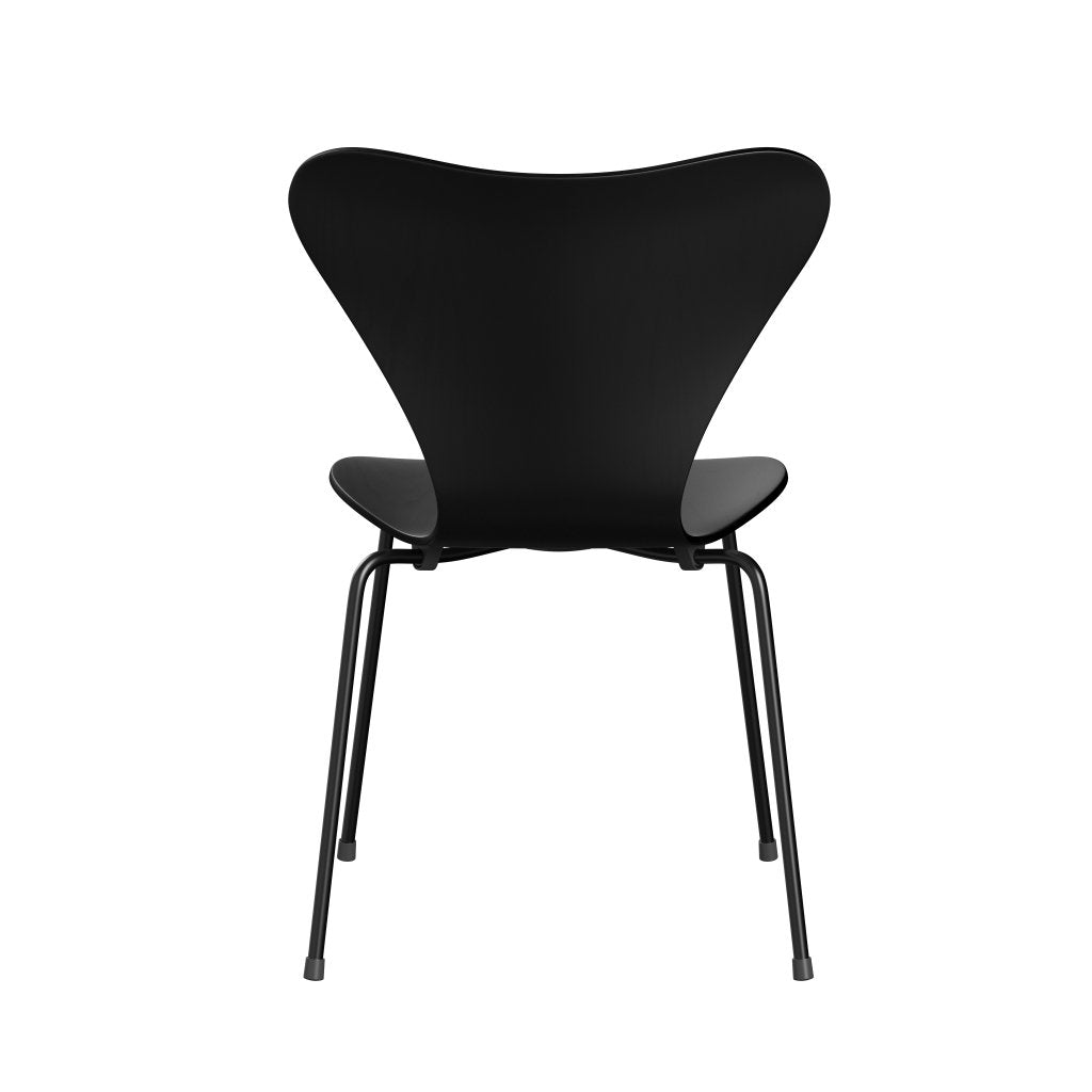 Fritz Hansen 3107 Chair Unupholstered, Black/Dyed Ash Black