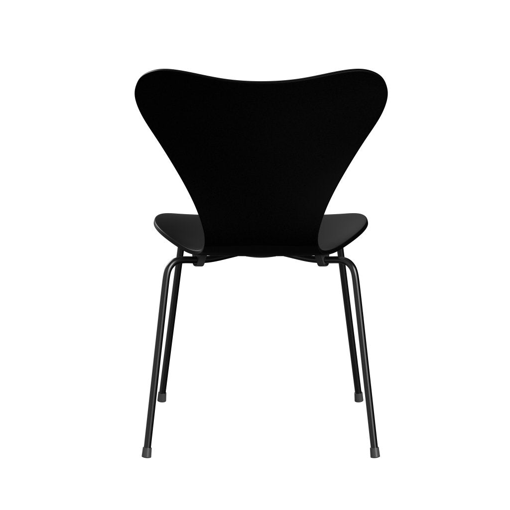 Fritz Hansen 3107 Chair Unupholstered, Black/Lacquered Black