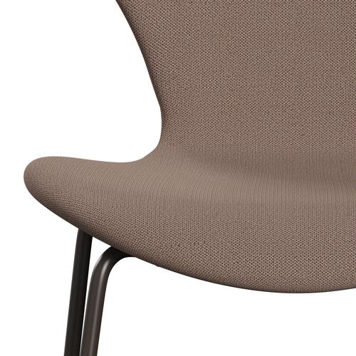 Fritz Hansen 3107 Chair Full Upholstery, Brown Bronze/Capture Brown