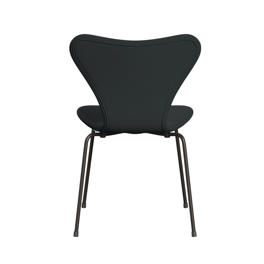 Fritz Hansen 3107 Chair Full Upholstery, Brown Bronze/Capture Dark Deep Green