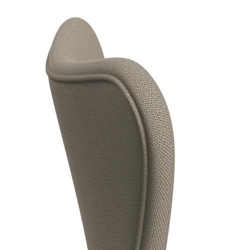 Fritz Hansen 3107 Chair Full Upholstery, Brown Bronze/Capture Grey Sand