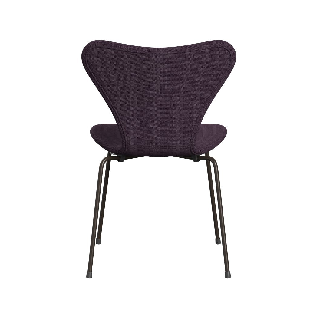 Fritz Hansen 3107 Chair Full Upholstery, Brown Bronze/Capture Violet Dark