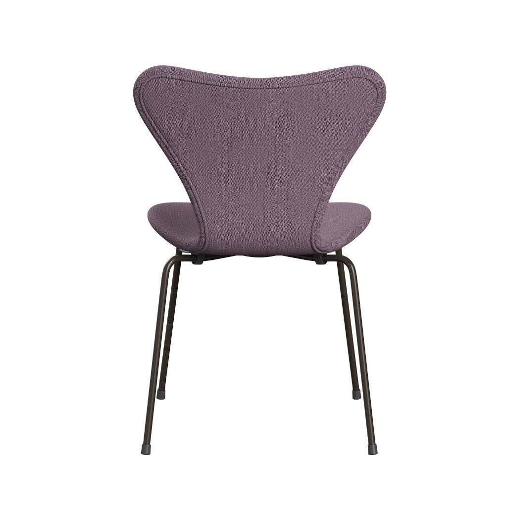 Fritz Hansen 3107 Chair Full Upholstery, Brown Bronze/Capture Violet/Brown