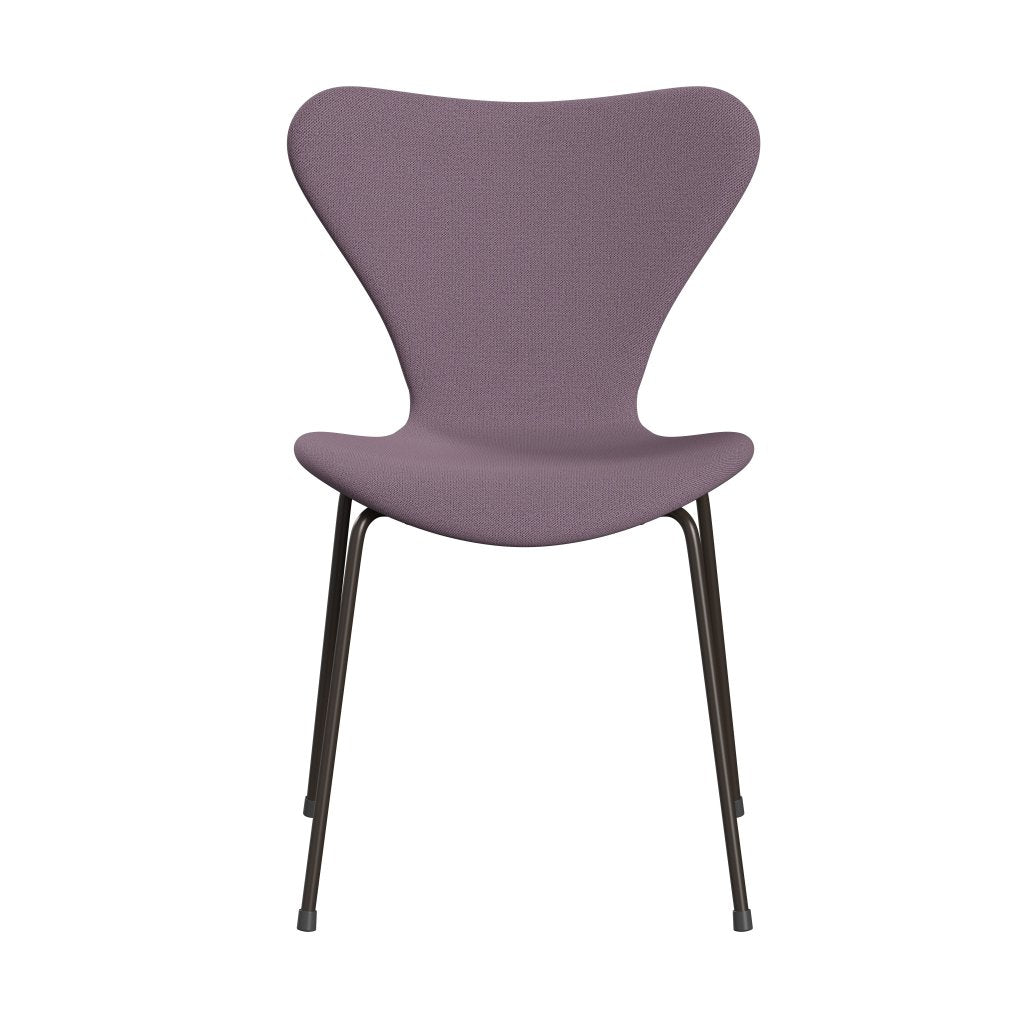 Fritz Hansen 3107 Full Tapicerka, brązowy brąz/Capture Violet/Brown