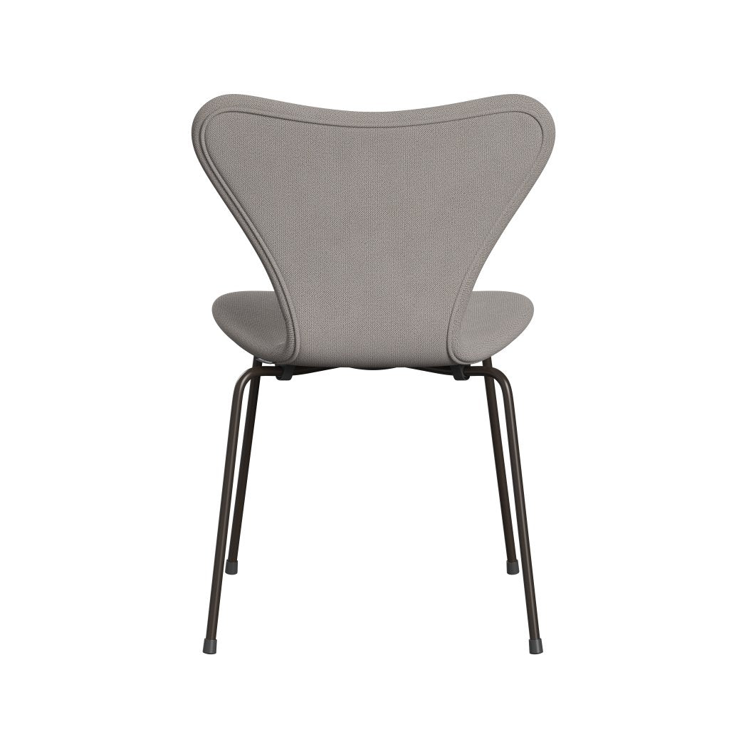 Fritz Hansen 3107 Chair Full Upholstery, Brown Bronze/Capture Warm Grey Light