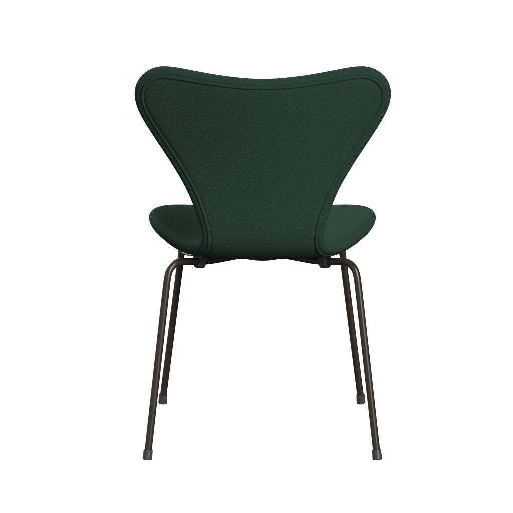 Fritz Hansen 3107 Chair Full Upholstery, Brown Bronze/Christianshavn Dark Green Uni