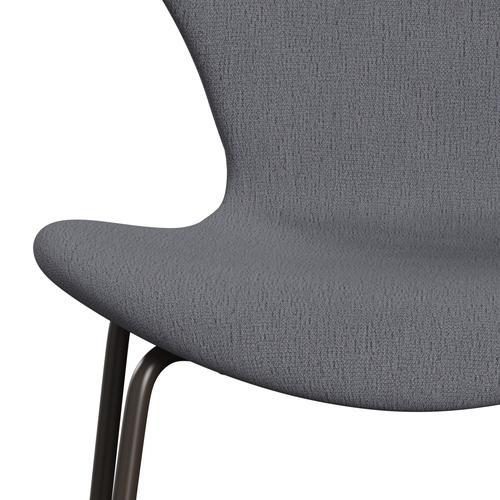 Fritz Hansen 3107 Chair Full Upholstery, Brown Bronze/Christianshavn Light Grey