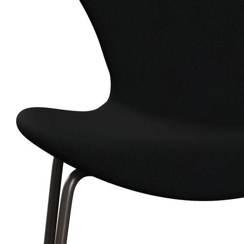 Fritz Hansen 3107 Chair Full Upholstery, Brown Bronze/Christianshavn Black Uni