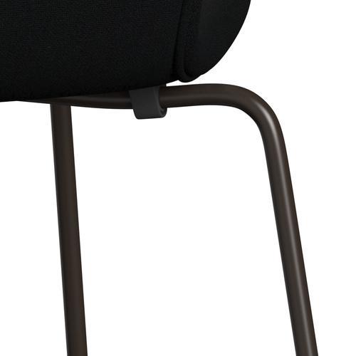 Fritz Hansen 3107 Chair Full Upholstery, Brown Bronze/Christianshavn Black Uni