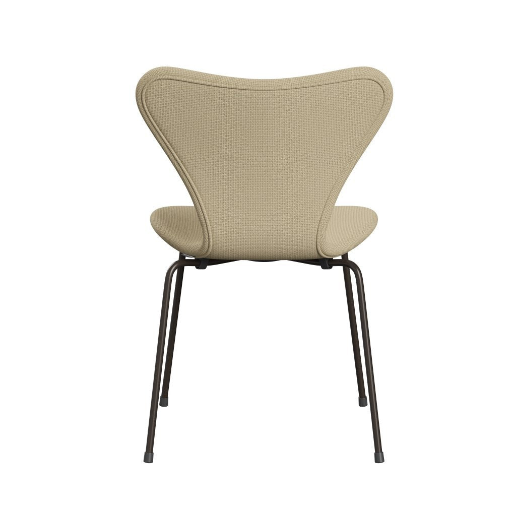 Fritz Hansen 3107 Krzesło pełna tapicerka, Brown Bronze/Diablo Ivory