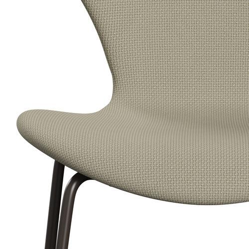 Fritz Hansen 3107 Chair Full Upholstery, Brown Bronze/Diablo Sand