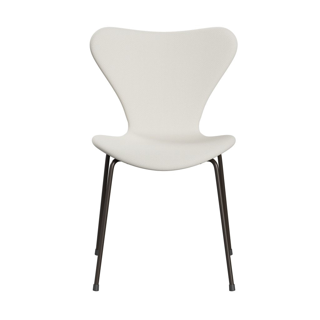 Fritz Hansen 3107 Chair Full Upholstery, Brown Bronze/Diablo Snow