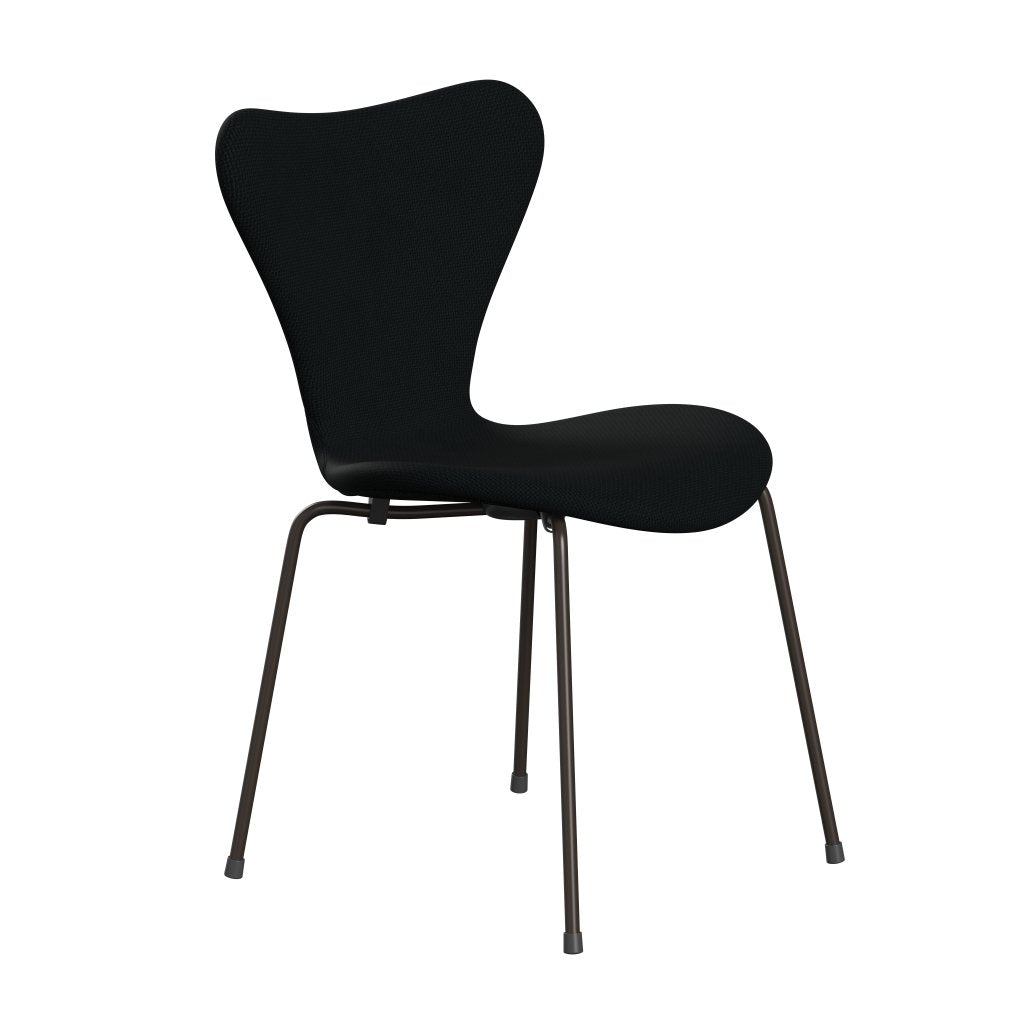 Fritz Hansen 3107 Chair Full Upholstery, Brown Bronze/Diablo Black