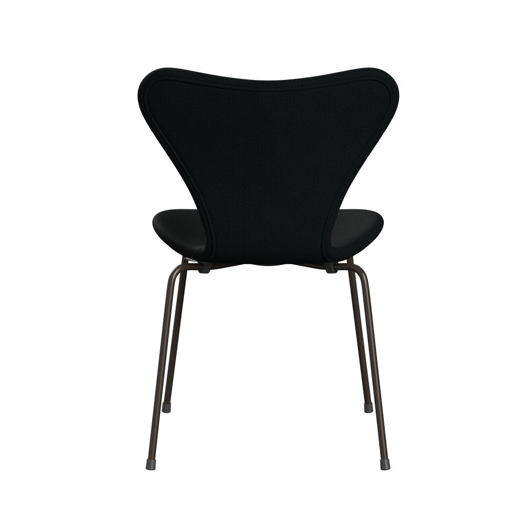 Fritz Hansen 3107 Chair Full Upholstery, Brown Bronze/Diablo Black