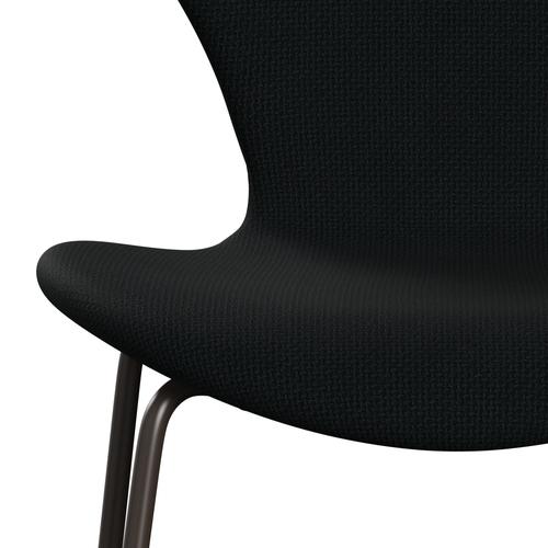 Fritz Hansen 3107 Chair Full Upholstery, Brown Bronze/Diablo Black