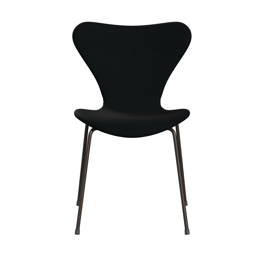 Fritz Hansen 3107 Chair Full Upholstery, Brown Bronze/Diablo Black