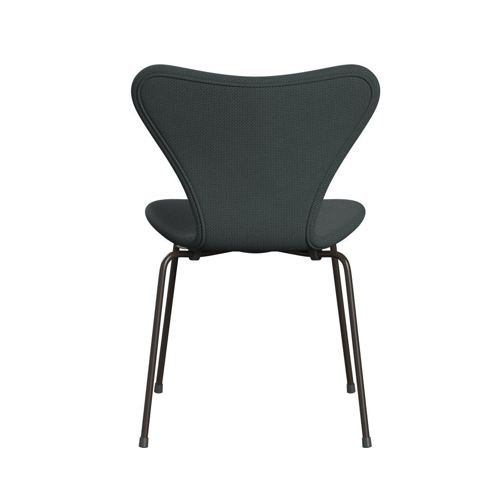 Fritz Hansen 3107 Krzesło pełna tapicerka, brązowy brąz/Diablo Steel Grey