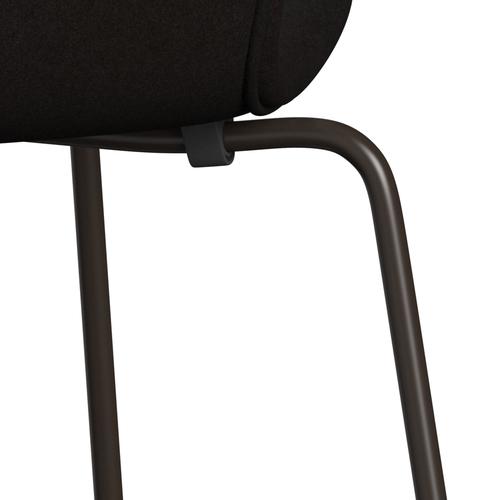 Fritz Hansen 3107 Chair Full Upholstery, Brown Bronze/Divina Dark Brown (Div384)