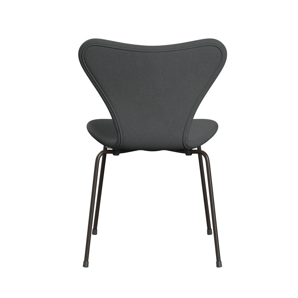 Fritz Hansen 3107 Chair Full Upholstery, Brown Bronze/Divina Dark Grey