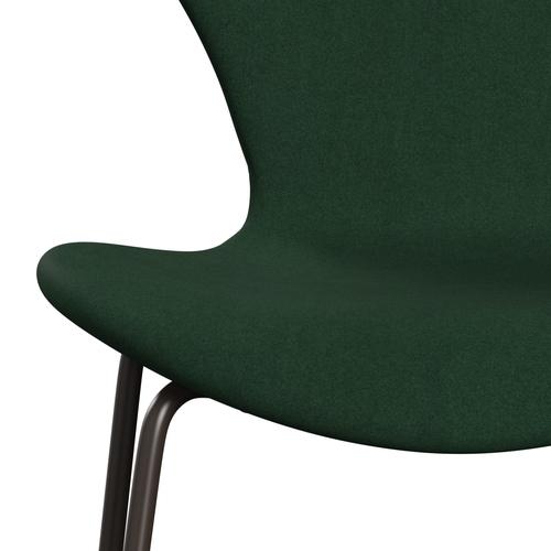 Fritz Hansen 3107 Full Tapicerka, brązowy brąz/Divina Dark Green (Div876)