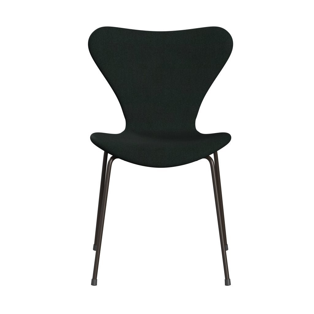 Fritz Hansen 3107 Chair Full Upholstery, Brown Bronze/Divina Charcoal