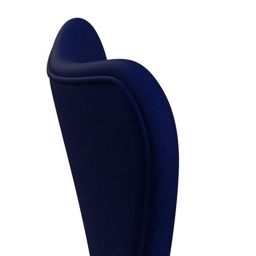 Fritz Hansen 3107 Krzesło pełne tapicerka, brązowy brąz/Divina Royal Blue