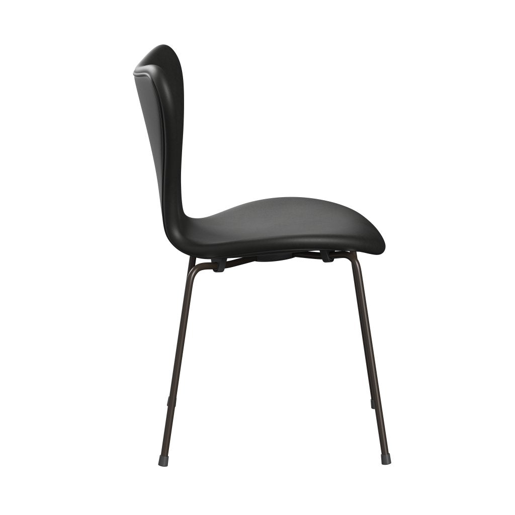 Fritz Hansen 3107 Chair Full Upholstery, Brown Bronze/Essential Black