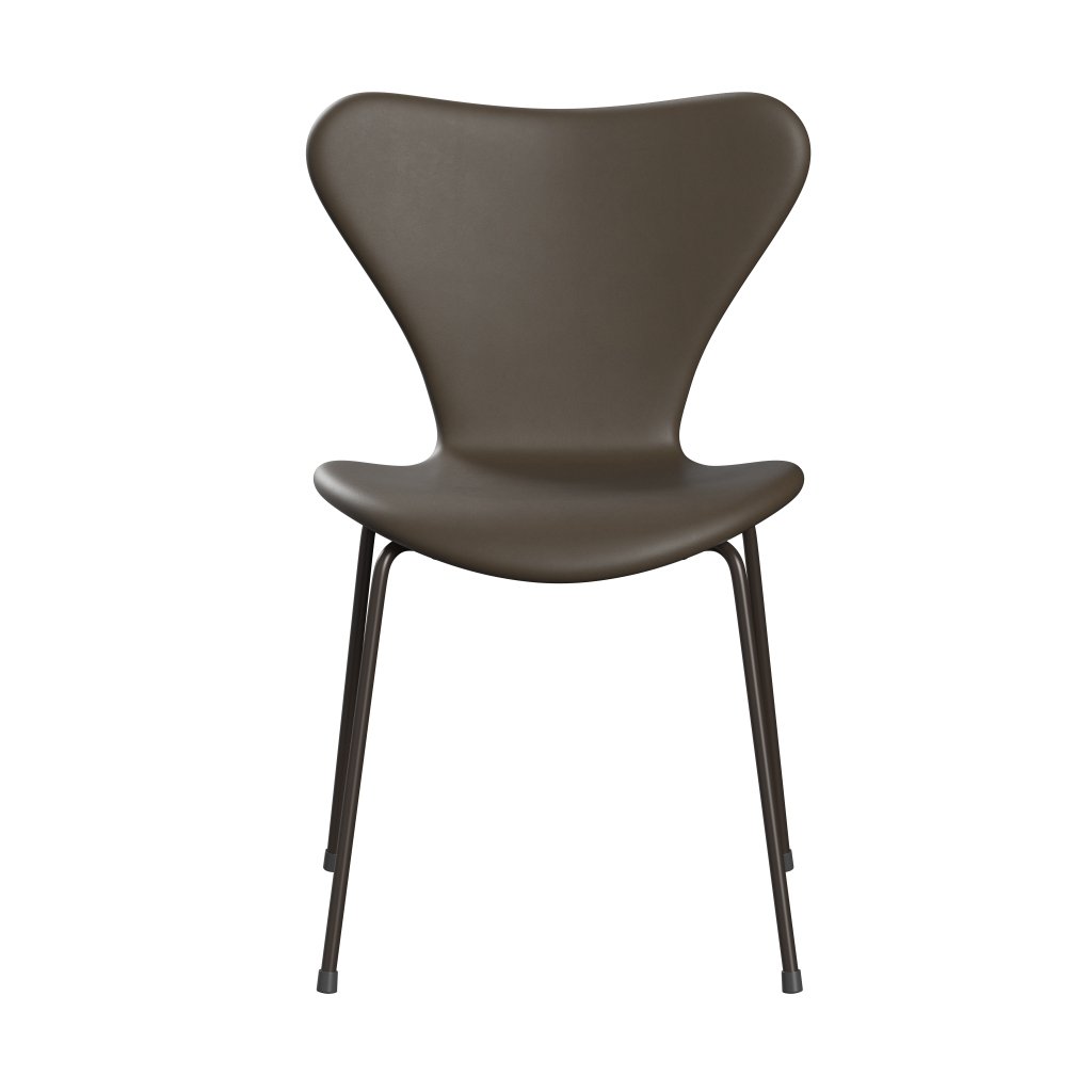 Fritz Hansen 3107 Chair Full Upholstery, Brown Bronze/Essential Stone