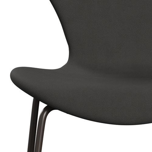 Fritz Hansen 3107 Chair Full Upholstery, Brown Bronze/Fame Brown (F61060)