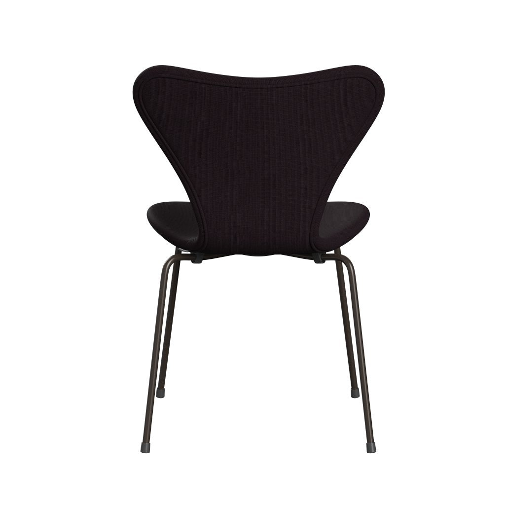 Fritz Hansen 3107 Krzesło pełna tapicerka, brązowy brąz/sława brązowa (F61108)