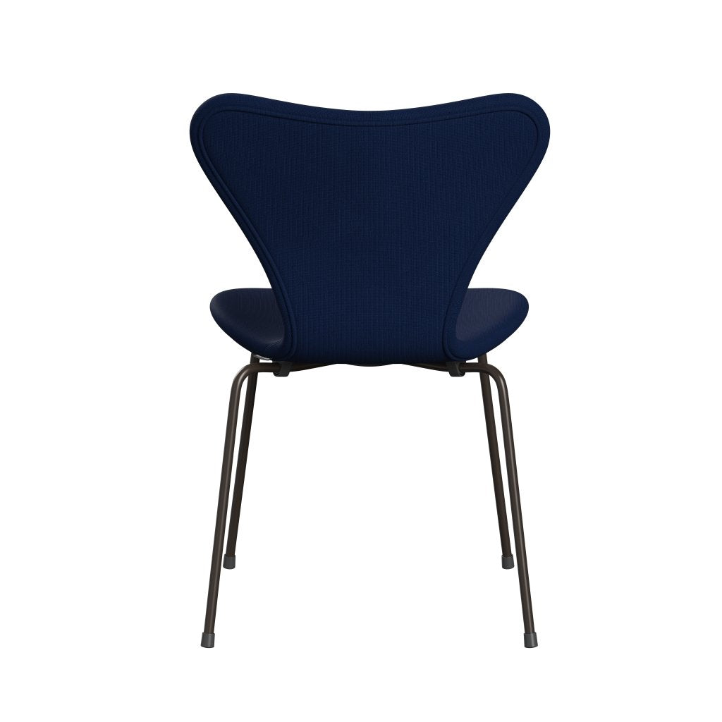 Fritz Hansen 3107 Chair Full Upholstery, Brown Bronze/Fame Dark Blue (F66071)