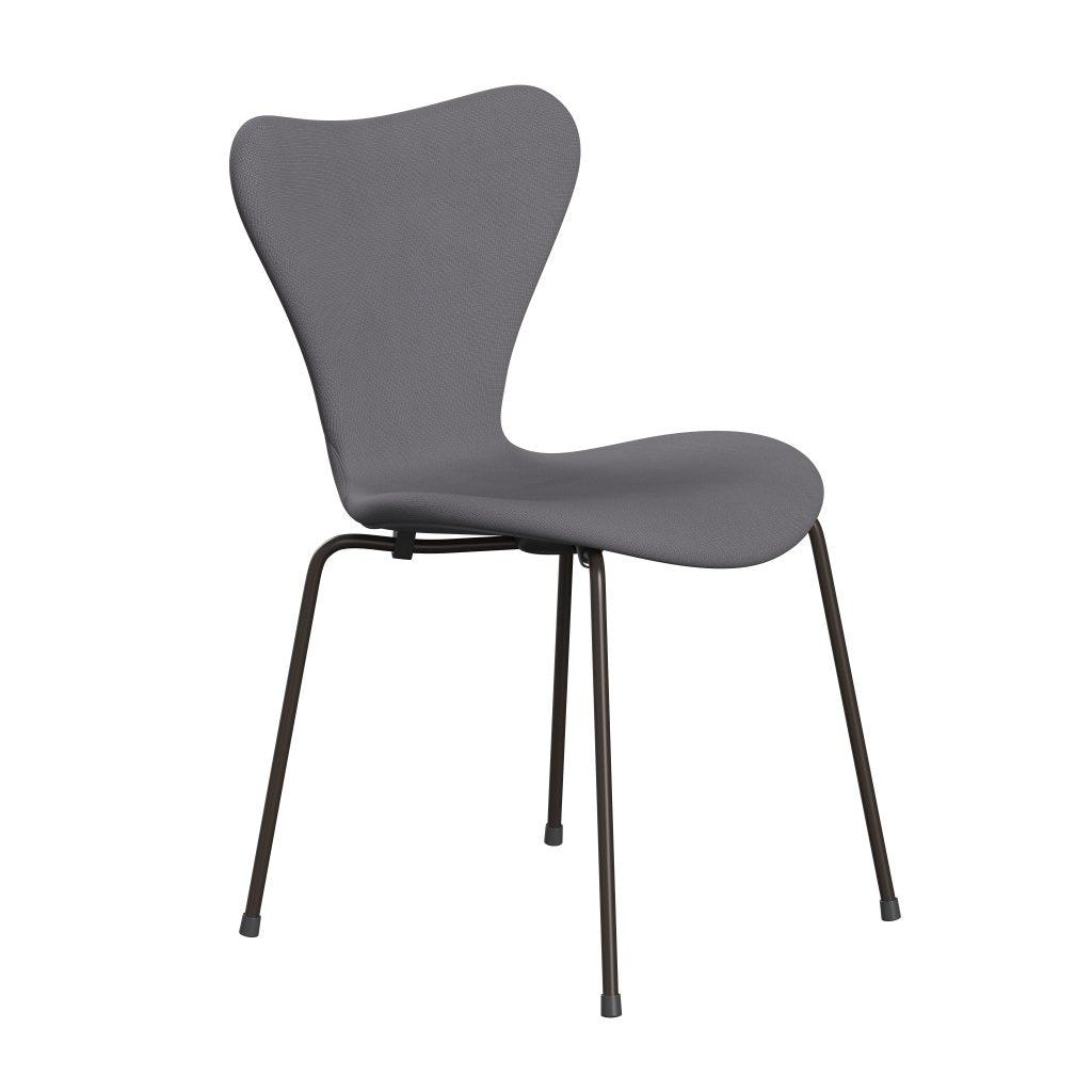 Fritz Hansen 3107 Chair Full Upholstery, Brown Bronze/Fame Grey (F60078)