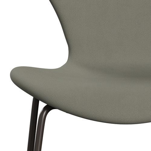 Fritz Hansen 3107 Chair Full Upholstery, Brown Bronze/Fame Grey (F61136)