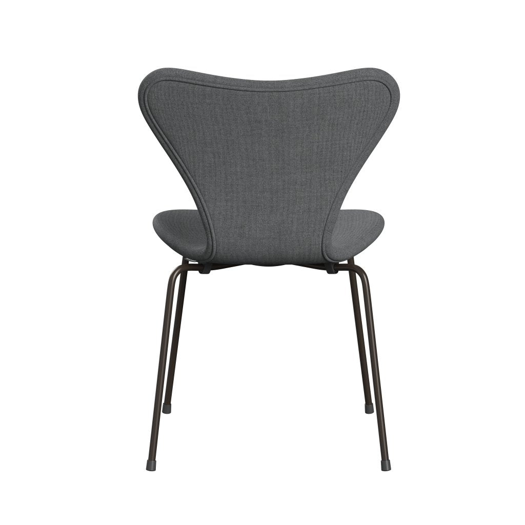 Fritz Hansen 3107 Chair Full Upholstery, Brown Bronze/Remix Grey (Rem143)