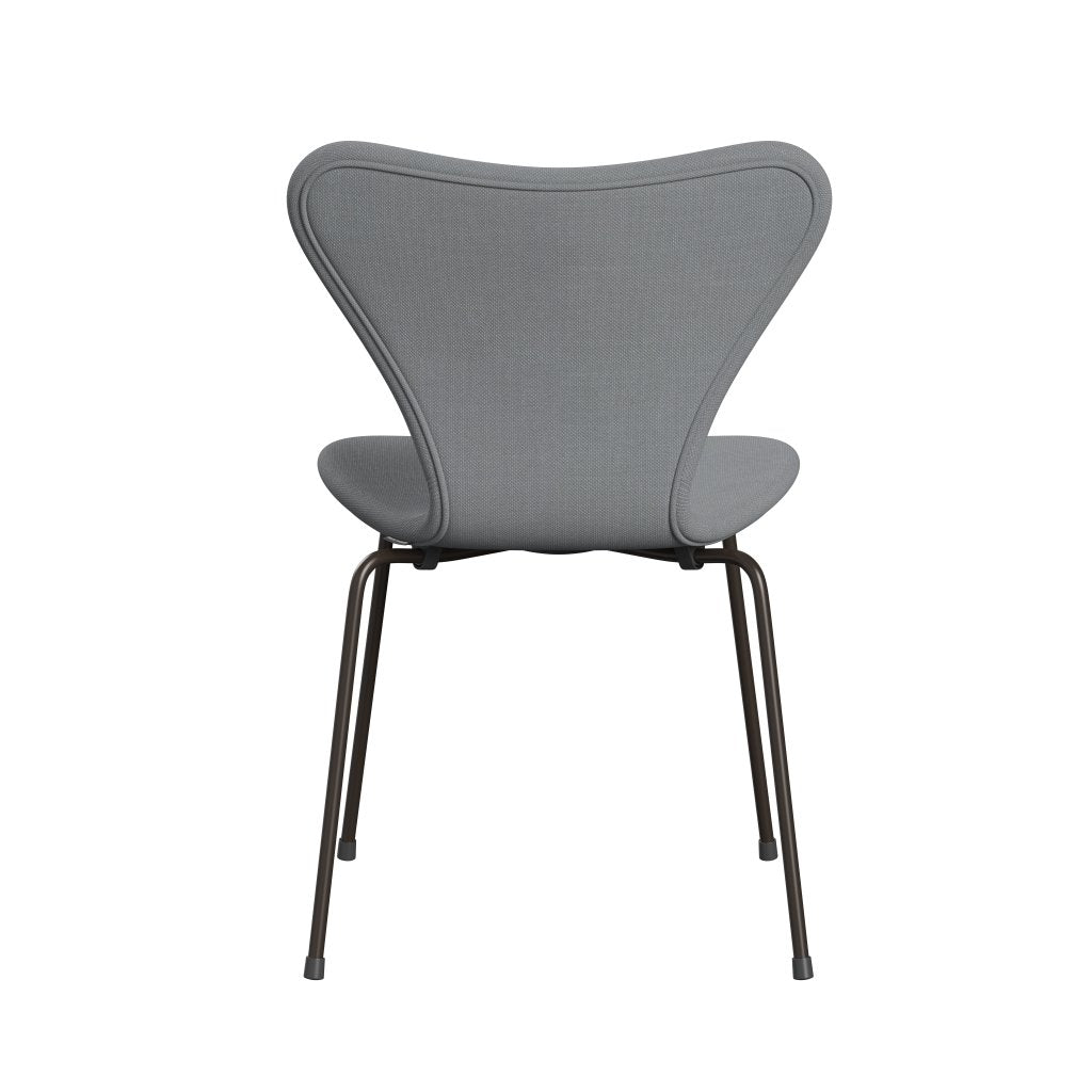 Fritz Hansen 3107 Chair Full Upholstery, Brown Bronze/Steelcut Light Grey